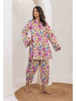 Tara-C-Tara - Off White Floral Co-Ord Set
