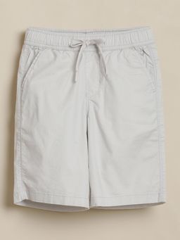 Allen Solly - Boys White Regular Fit Solid Shorts
