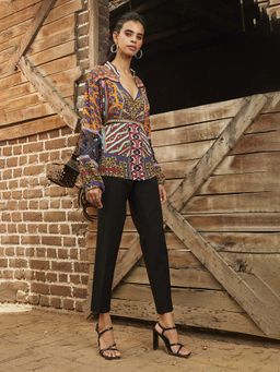 Bhanuni by Jyoti - Cobalt Purple Top