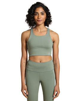 Silvertraq - High Impact Action Bra With Clasp Light Sage