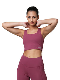 Silvertraq - High Impact Action Bra With Clasp Tulip Wood