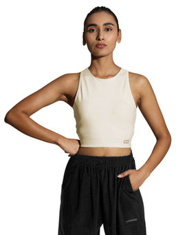 Silvertraq - Keyhole Back Bra with Clasp Ecru