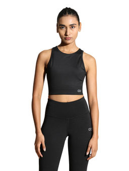 Silvertraq - Keyhole Back Bra with Clasp Black