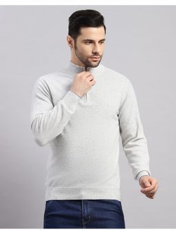 Monte Carlo - Men's Regular Fit Winter Grey Sweater