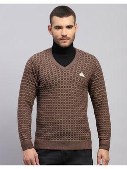 Monte Carlo - Men's Regular Fit Winter Brown Sweater