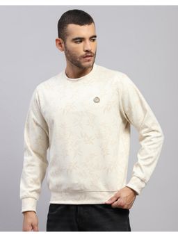 Monte Carlo - Men's Regular Fit Reversible Winter Beige Sweatshirt