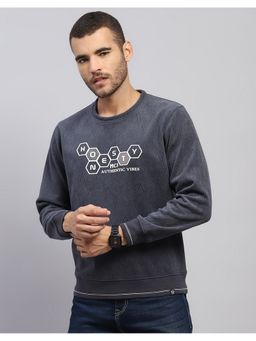 Monte Carlo - Men's Regular Fit Winter Grey Sweatshirt