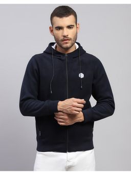 Monte Carlo - Men's Regular Fit Winter Navy Blue Hoodie