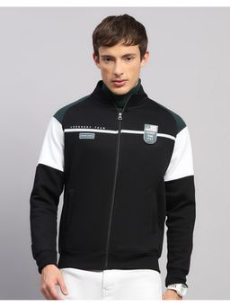 Monte Carlo - Men Regular Fit Winter Black Sweatshirt