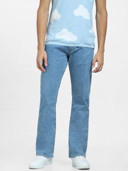 Jack & Jones - Men Solid Light Blue Jeans