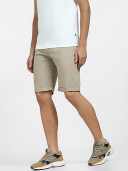 Jack & Jones - Men Solid Brown Shorts