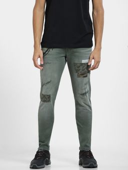 Jack & Jones - Men Solid Green Jeans