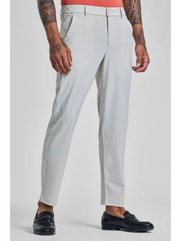 Snitch - Off White Slim Fit Stretch Trouser