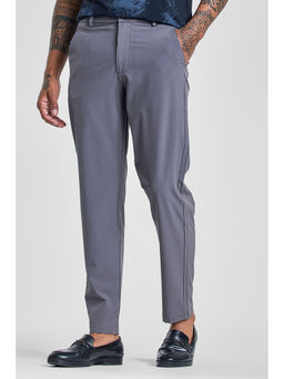 Snitch - Grey Slim Fit Stretch Trouser