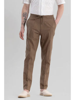 Snitch - Nova Brown Linen Blend Trouser