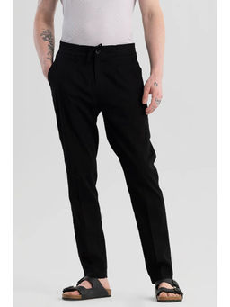 Snitch - Nova Black Linen Blend Trouser