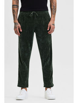 Snitch - Green Corduroy Relaxed Fit Trouser