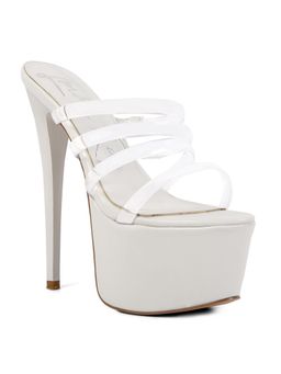 London Rag - Solid White Heels