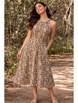 DECKEDUP - Cream Urban Boho Dress