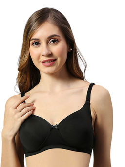Smarty Pants - Womens Black Color Lightly Padded Medium Coverage Bra
