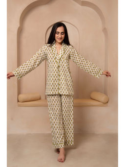 POMCHA - Dhoop Chaav Saanjh Green Co-Ord (Set of 2)