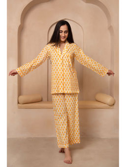 POMCHA - Dhoop Chaav Saanjh Yellow Co-Ord (Set of 2)