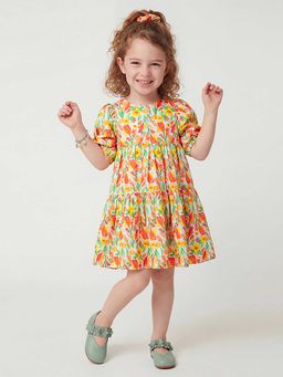 United Colors of Benetton - Multi-Color Floral Regular Fit Dress