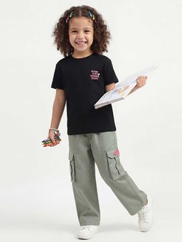 United Colors of Benetton - Black Graphic Relaxed Fit T-Shirt