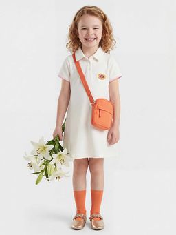 United Colors of Benetton - Regular Fit Polo Neck Solid Dress White