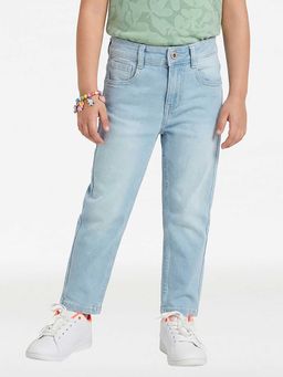 United Colors of Benetton - Boys Straight Fit Mid Rise Solid Jeans