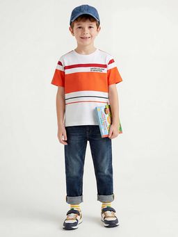 United Colors of Benetton - Boys Regular Fit Mid Rise Solid Jeans