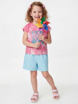 United Colors of Benetton - Regular Fit Round Neck T-Shirt Pink