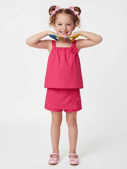 United Colors of Benetton - Pink Floral Regular Fit Skorts