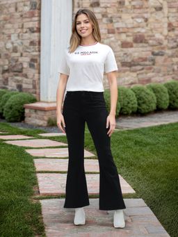 U.S. POLO ASSN. - Extreme Flare Fit Black Jeans