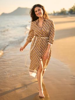 U.S. POLO ASSN. - Printed Shirt Dress With Belt