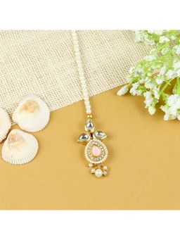 Asthetika Kids - Red Embellished Beads Maang Tikka