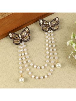 Asthetika Kids - Gold Embellished Beads Hair Clip