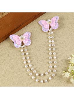 Asthetika Kids - Pink Embellished Beads Hair Clip