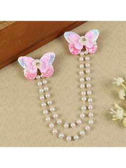 Asthetika Kids - Pink Embellished Beads Hair Clip