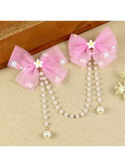 Asthetika Kids - Pink Embellished Beads Hair Clip