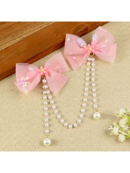 Asthetika Kids - Pink Embellished Beads Hair Clip