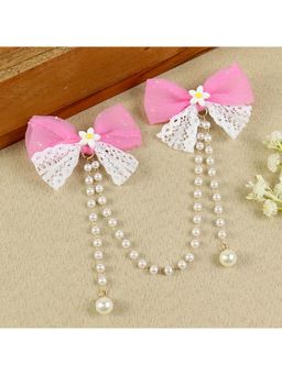 Asthetika Kids - Pink Embellished Beads Hair Clip