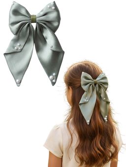 Ribbon Candy - Olive Solid Synthetic Clip