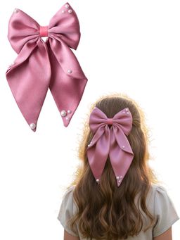 Ribbon Candy - Rose Gold Solid Synthetic Clip