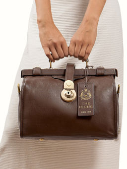 Hidesign - Grazia Brown Women's Satchel - (29 X 26 X 18 Cms)