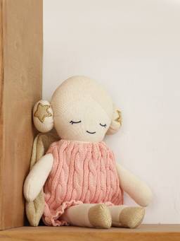 PLUCHI - Angel Doll Cotton Knitted Stuffed Soft Toy (1-2 Years)