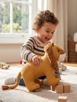 PLUCHI - Lion The King Of Jungle Cotton Knitted Stuffed Soft Toy (1-2 Years)