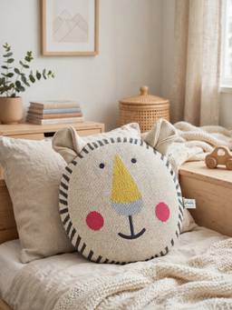 PLUCHI - Little Lion King Pillow Cotton Knitted Stuffed Soft Toy (1-2 Years)