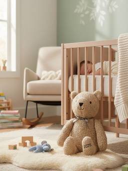 PLUCHI - Marshmallow The Bear Cotton Knitted Stuffed Soft Toy (1-2 Years)