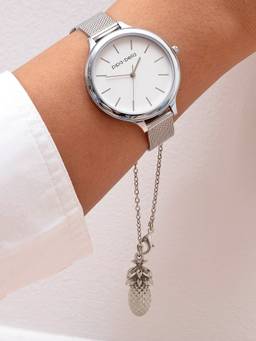 Pipa Bella by Nykaa Fashion - Silver Dainty Pineapple Watch Charm